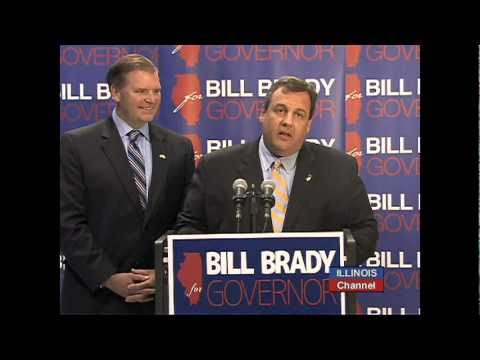 Gov. Christie & Bill Brady Press Conference (Part 1)