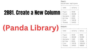 2881. Create a New Column | LeetCode Using Python (Panda Library)