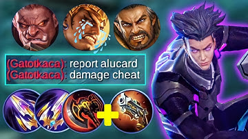 ALUCARD TANK DESTROYER BUILD FULL DAMAGE MAKES YOU A CHEATER + BEST EMBLEM | MLBB