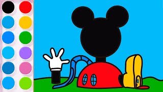 How to draw the Mickey Mouse House #learntodraw