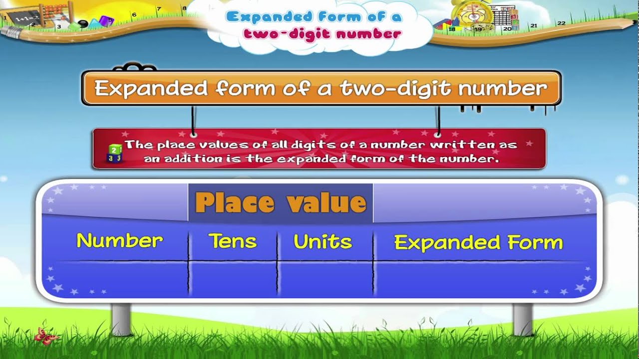 learn grade 3 maths expanded form of two digit number youtube