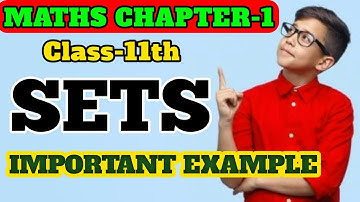 Class-11 NCERT Maths /Chapter 1 Sets/#example #maths #jee  #sets #समुच्य #ncert #class11 #ncertmaths