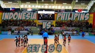 Indonesia vs Philippins - women's Volleyball | ASEAN School Games 2019, set 3 & 4