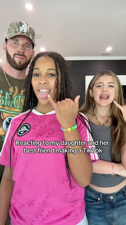 Reacting to my Daughter and her Best Friend making a TikTok @THEROCKSQUAD