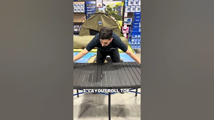 Set up the Kings Aluminium Roll-Up Table! Your perfect lightweight camp table ready in seconds! 👌