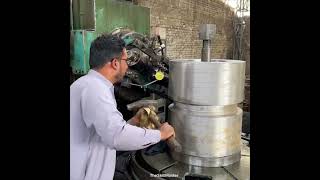 Industry Double Helical pinion shaft Making complete process ||With Amazing skills ||