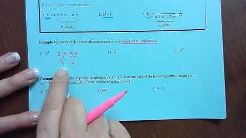 6.1 Exponent Rules Review Notes Video