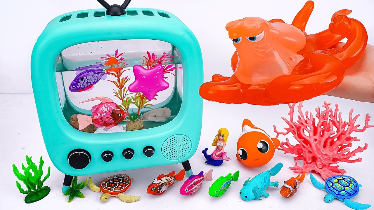 toys asmr] Zuru Robo Alive Hank Octopus & Magnetic Aquarium ASMR