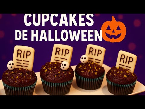 Halloween Cupcakes 🎃 | Easy Graveyard Decorations 💀 Step by Step