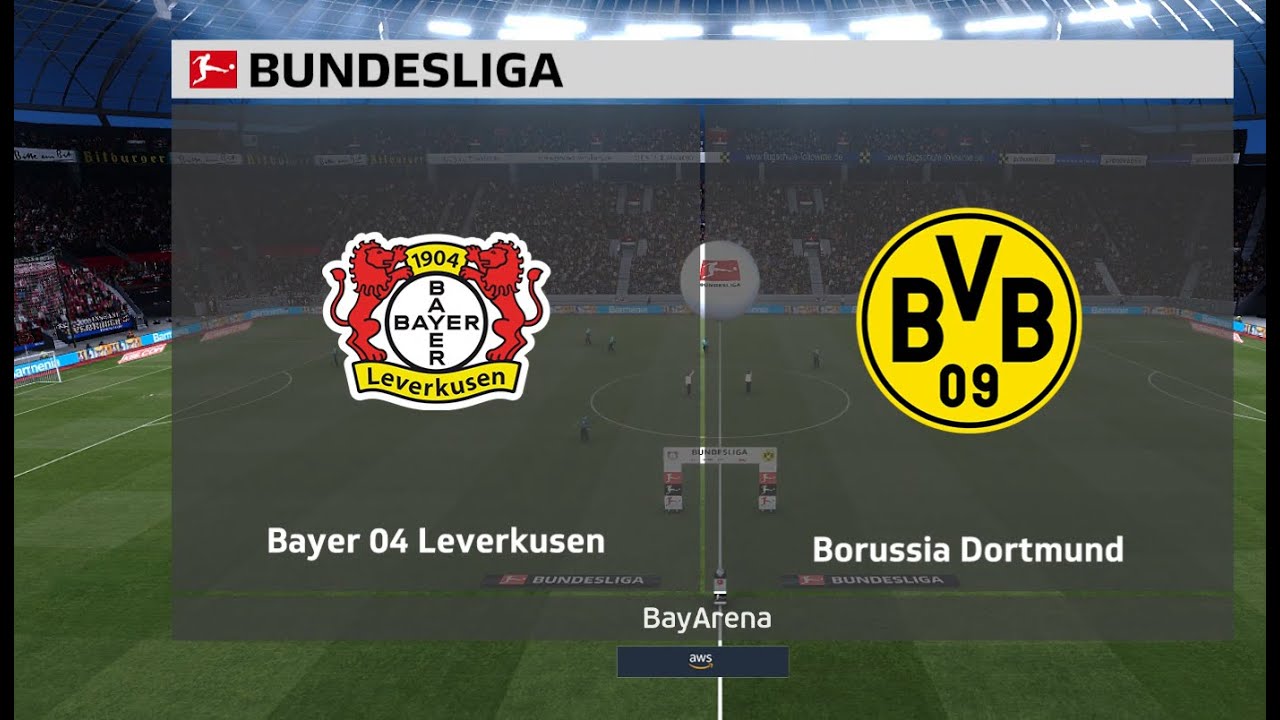 PES 2021 Dream patch v3.0 season 2021/22 Bundesliga Bayer Leverkusen v Borussia Dortmund PC gameplay