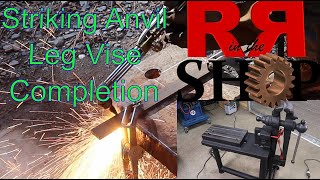 Blacksmiths Striking Anvil + Leg Vise Stand P4 Final