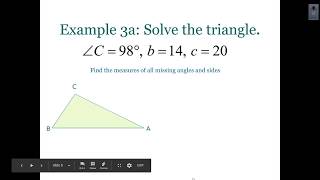 Geometry 8.5 Law of Sines Part 2