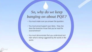 Point, Quote, Explain - Pqe Or Pee