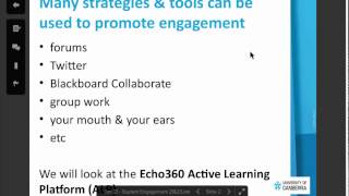Entering and using the Echo360 Active Learning Platform