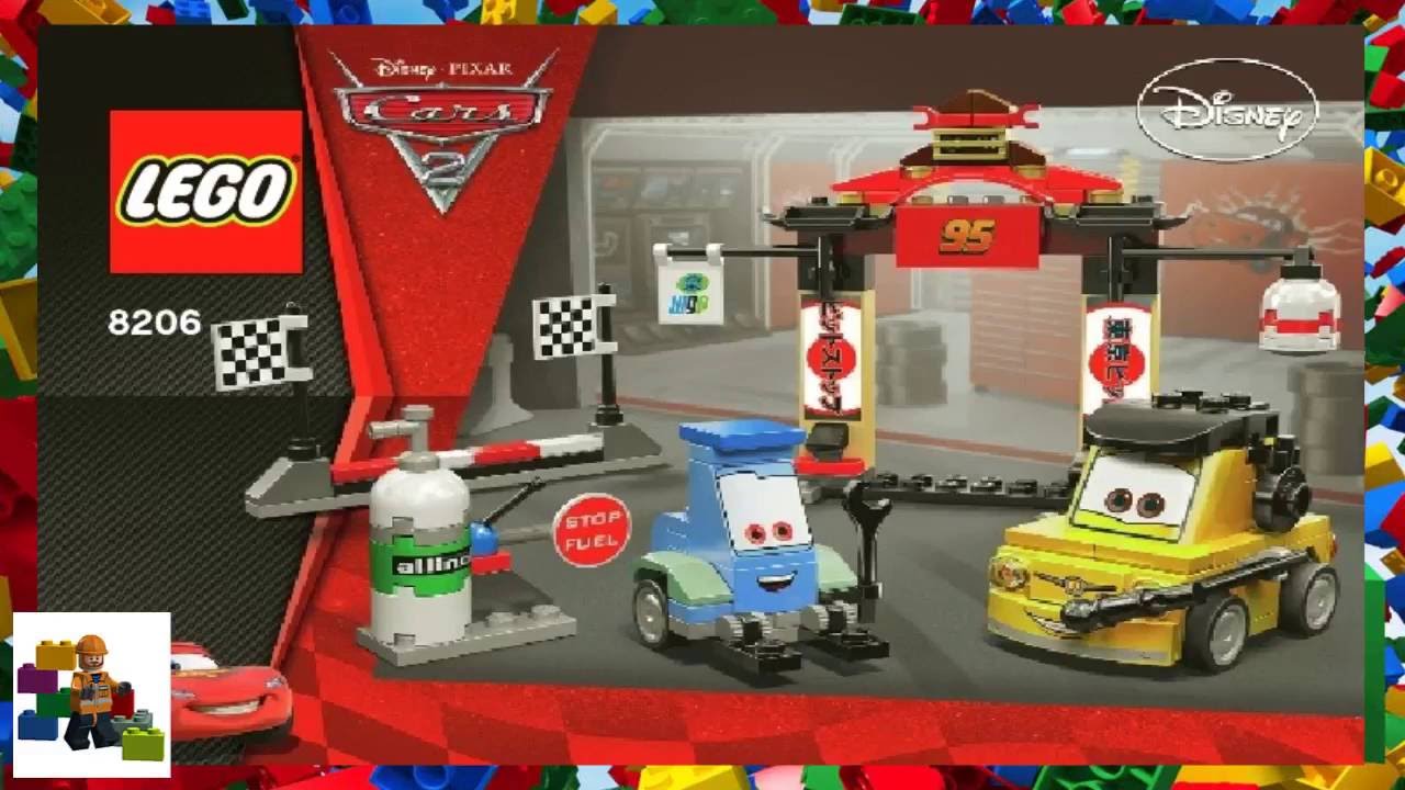 LEGO Instructions - Cars ™ - Tokyo Pit Stop - 8206 - YouTube