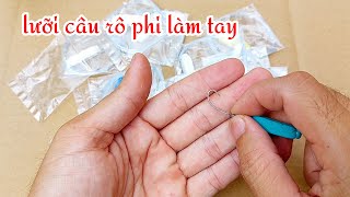 LƯỠI CÂU CÁ RÔ PHI làm bằng tay, tóm sẵn phao lưỡi, ship toàn quốc