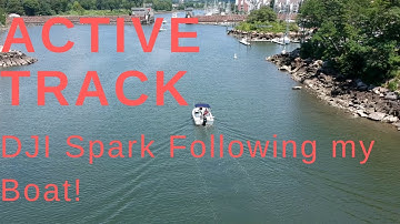 DJI Spark Active Track Following my Boat!