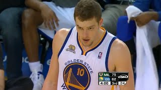 David Lee Warriors 22pts 9rebs vs Bucks (2012)