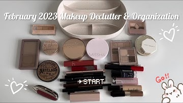 February 2023 Makeup Declutter & Organizing: journey to minimalism, asmr, no music, no talking