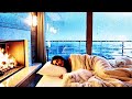 🎬 Sleep Through the Ocean Storm 🚢🌧️ | Cozy Ship Cabin Fireplace, Rain &amp; Rolling Waves