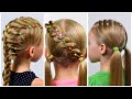 3 Beautiful Hairdos for Girls with Rubber Bands | 2020 hairstyles by LittleGirlHair