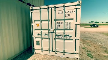 20’ Shipping container OPEN SIDE