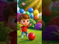Red Ball Song 🔴 | Play with Balls for Kids 🎵 Toy Learning Video | Bunny Been #shorts