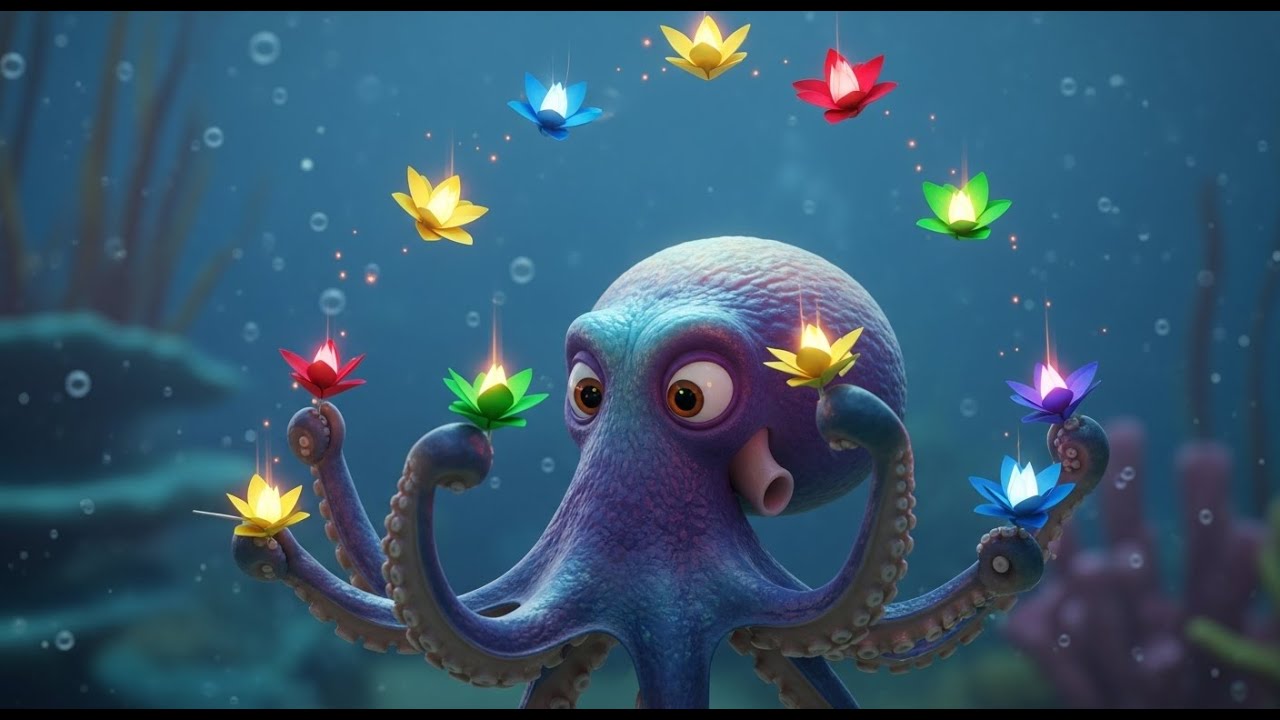 El Pulpo Que Amaba el Origami | Rimas Infantiles y Canciones para Niños ...