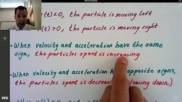 Particles in Motion Part 1 Determining Velocity and Acceleration at time t