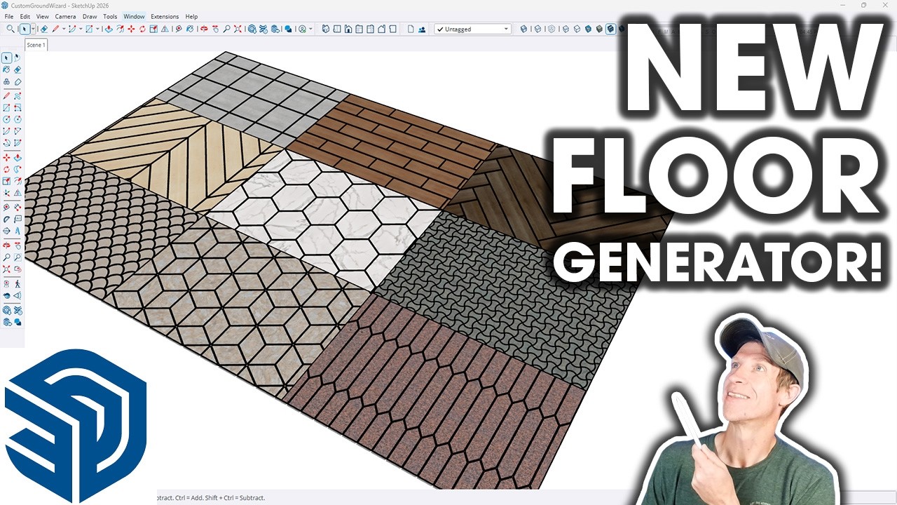 CUSTOM FLOOR GENERATOR for SketchUp is here! Check it out! - YouTube