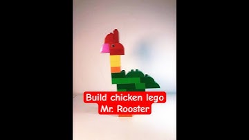 Build Chicken lego Duplo. Mr. Rooster. #legoanimals #duplocreations #legoduplo #builder #howtobuild