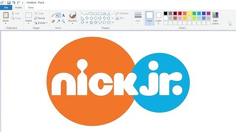 How to draw the Nick Jr. logo using MS Paint | How to draw on your computer
