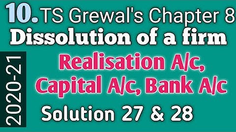 10. Dissolution of a firm: TS Grewal