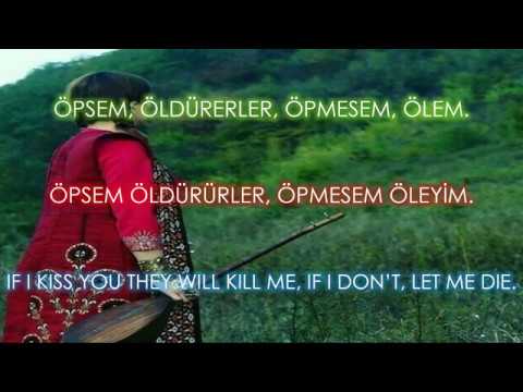 Aýnam - Türkmen Türküsü Türkçe altyazılı. Turkmen Song- English Subtitles. Türkmençe