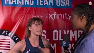 U.S. Olympic Wrestling Trials: Dom Parrish reacts to qualifying for Paris Olympics by Team USA 499 views 1 month ago 43 seconds