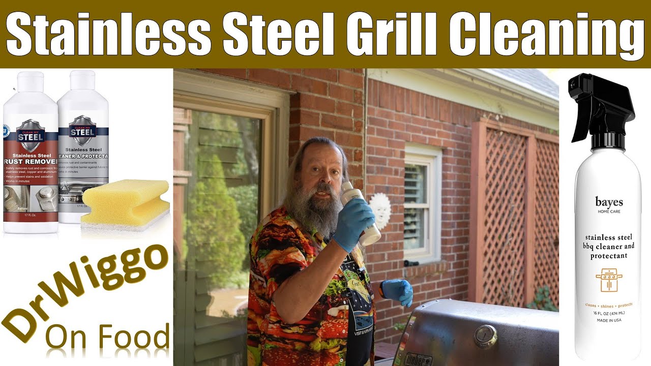 Cleaning a (rusty) Stainless Steel Grill with Clean My Steel and