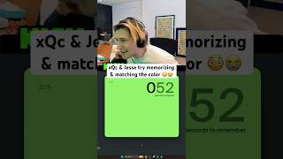 xQc And Jesse MEMORIZE & MATCH Color 😭 #xqc #memory #colors