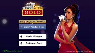How to connect Teen Patti Gold gameplay with Facebook | Ragou Gaming screenshot 3