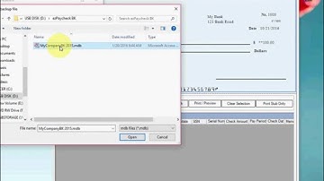 How to Restore ezPaycheck Payroll Data