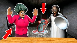 Granny vs Mouse vs Scary Teacher - komik korku animasyonu parodisi (s.110)