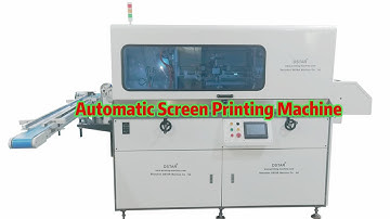 Automatic bottle screen printing machine with LEDUV curing