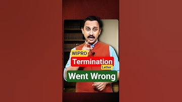 Wipro Defamatory Termination Letter