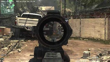 MW3 Game Clip beast MSR acog sniper 11-0 collateral damage