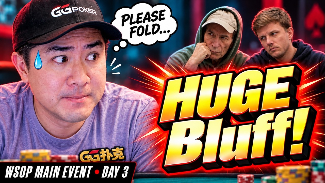 Will This HUGE Bluff Get Through 2 Players? 😰｜WSOP Main Event Day 3