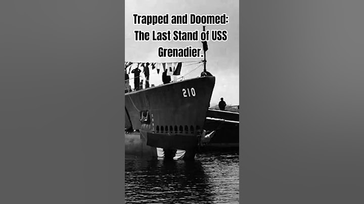 Trapped and Doomed: The Last Stand of USS Grenadier.