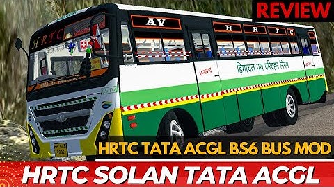 HRTC TATA ACGL bs6 bus mod | bus simulator Indonesia hrtc mod | hrtc bus mod download | HRTC SOLAN