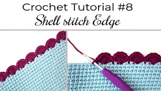 EASY Crochet SHELL Stitch Border / Shell STITCH Edge