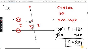 Parallel Lines and Transversals : Kuta Software WS