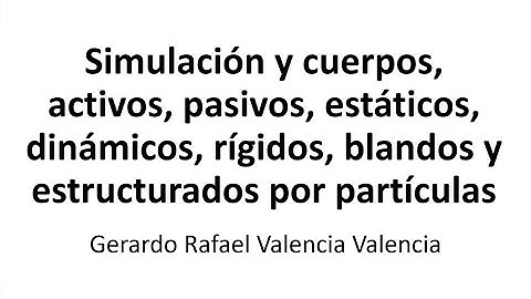 Simulación de cuerpos estructurados por partículas