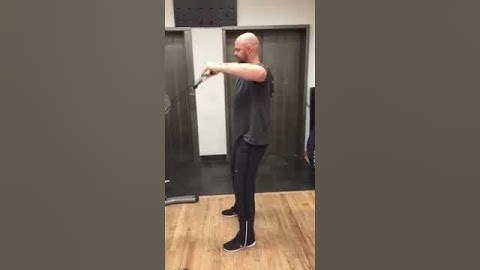 Standing Mid-Pulley Bar Shoulder External Rotation